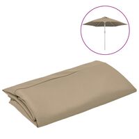 vidaXL Pânză de schimb umbrelă de soare de exterior gri taupe 300 cm