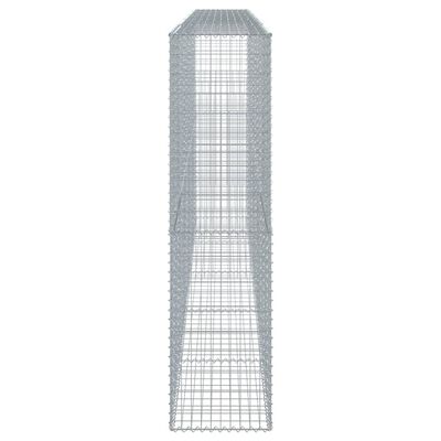 vidaXL Coș gabion cu capac, 500x50x200 cm, fier galvanizat