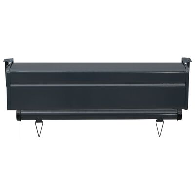 vidaXL Copertină laterală de balcon, negru, 60 x 250 cm