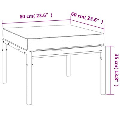 vidaXL Set mobilier de grădină cu perne gri, 6 piese, oțel