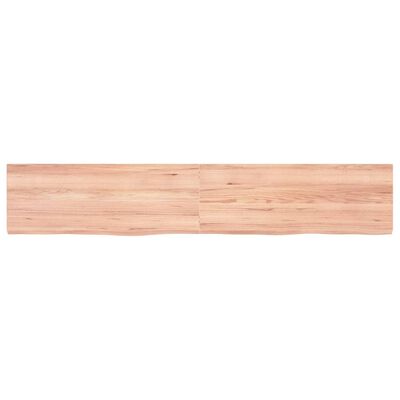 vidaXL Blat de baie, maro deschis, 160x30x(2-4) cm, lemn masiv tratat