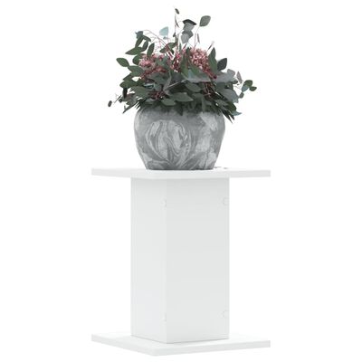 vidaXL Suporturi de plante, 2 buc., alb, 30x30x40 cm, lemn prelucrat