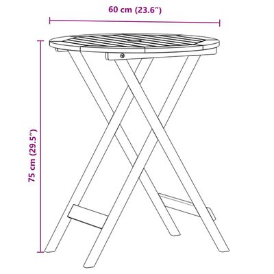 vidaXL Set mobilier bistro, 3 piese, poliratan bej/lemn masiv