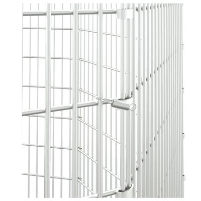 vidaXL Adăpost pentru animale cu 8 panouri, 54x100 cm, fier galvanizat