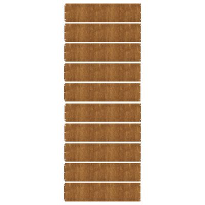 vidaXL Borduri de gazon 10 buc. 25x103 cm oțel Corten flexibil