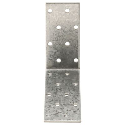 vidaXL Suporturi unghiulare 40 buc. 2 mm 80x40x80 mm oțel galvanizat