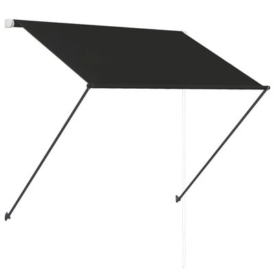 vidaXL Copertină retractabilă cu LED, antracit, 200 x 150 cm