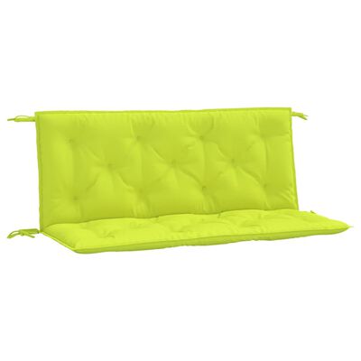 vidaXL Pernă bancă grădină, verde aprins 120x(50+50)x7cm textil oxford