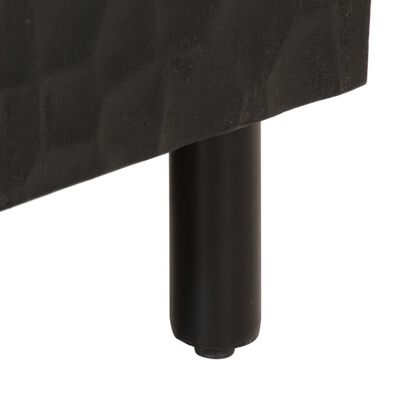vidaXL Dulap lateral, negru, 40x33x75 cm, lemn masiv de mango