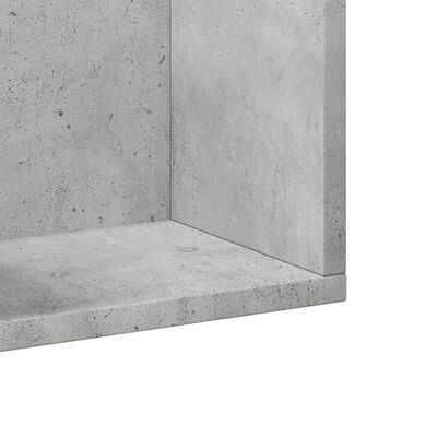 vidaXL Dulapuri perete, 2 buc., gri beton 75x18x16,5 cm lemn prelucrat