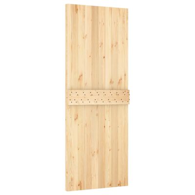 vidaXL Ușă glisantă cu set de feronerie 80x210 cm, lemn masiv de pin