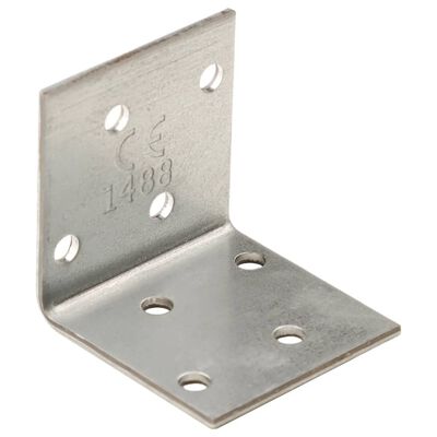 vidaXL Suporturi unghiulare 100 buc. 2 mm 40x40x40 mm oțel galvanizat