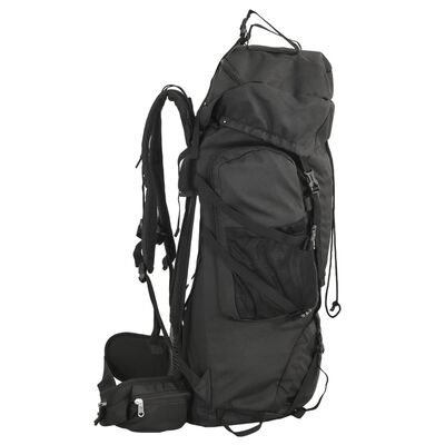 vidaXL Rucsac de drumeție, negru, 60 L, țesătură oxford