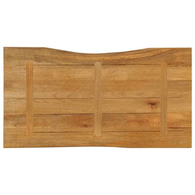 vidaXL Blat masă cu margini naturale, 120x60x2,5 cm, lemn masiv mango