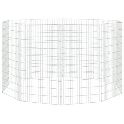 vidaXL Adăpost pentru animale cu 10 panouri, 54x100 cm fier galvanizat