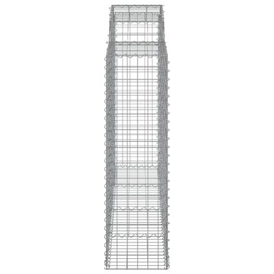 vidaXL Coșuri gabion arcuite 25 buc, 200x50x140/160cm, fier galvanizat