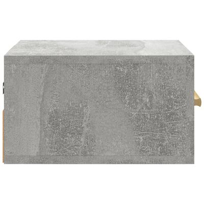 vidaXL Noptiere montate pe perete 2 buc. gri beton 35x35x20 cm