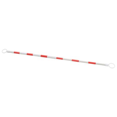 vidaXL Baliză rutieră retractabilă, 2 buc., 116-197 cm, plastic