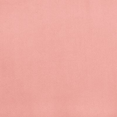 vidaXL Pat box spring cu saltea, roz, 140x200 cm, catifea