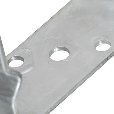 vidaXL Ancore de gard, 2 buc., argintiu, 14x6x15 cm, oțel galvanizat