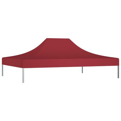 vidaXL Acoperiș pentru cort de petrecere, vișiniu, 4,5 x 3 m, 270 g/m²