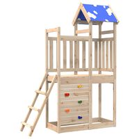 vidaXL Turn joacă cu perete cățărare, 110,5x52,5x215 cm lemn masiv pin