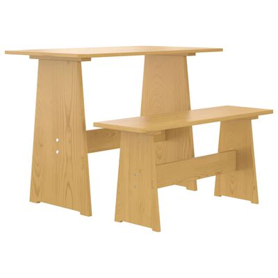 vidaXL Set mobilier de bucătărie „REINE”, 3piese, maro miere, lemn pin