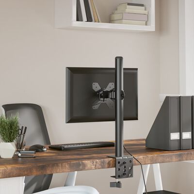 vidaXL Suport de perete pentru monitor VESA 75/100 mm, negru, oțel