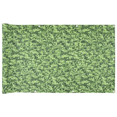 vidaXL Paravan de balcon cu aspect de plantă, verde, 600x120 cm, PVC