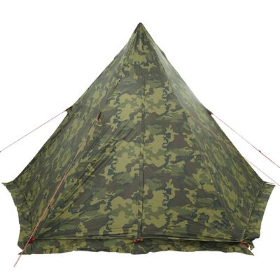 vidaXL Cort de familie Tipi pentru 6 persoane, camuflaj, impermeabil