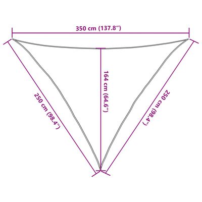 vidaXL Parasolar, gri deschis, 2,5x2,5x3,5 m, 100% poliester Oxford