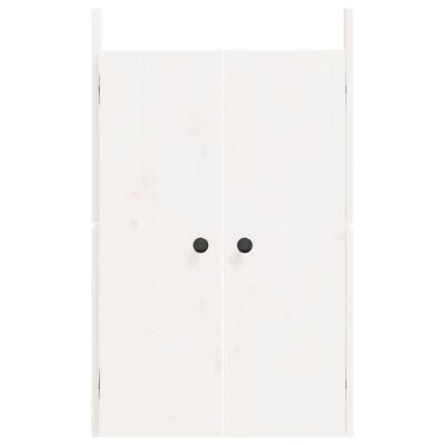 vidaXL Uși de bucătărie de exterior, alb, 50x9x82cm, lemn masiv de pin
