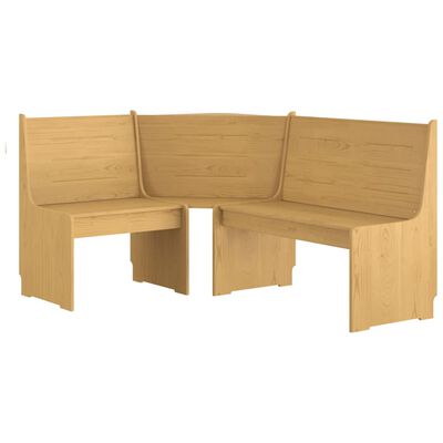 vidaXL Set mobilier de bucătărie „REINE”, 3piese, maro miere, lemn pin