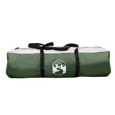 vidaXL Paravan de camping, verde, 366x152x152 cm, impermeabil