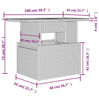 vidaXL Set mobilier de grădină cu perne, 6 piese, negru, poliratan