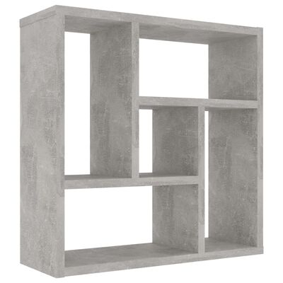vidaXL Raft de perete, gri beton, 45,1x16x45,1 cm, lemn prelucrat