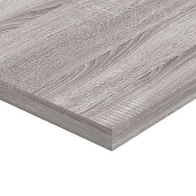 vidaXL Rafturi de perete, 4 buc., gri sonoma, 100x30x1,5 cm, lemn