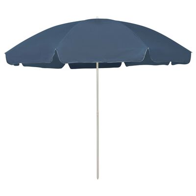 vidaXL Umbrelă de plajă, albastru, 300 cm