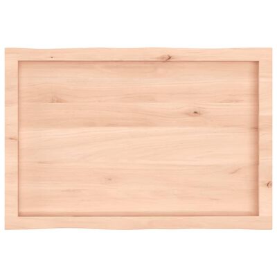 vidaXL Blat masă 80x50x(2-4) cm lemn stejar netratat contur organic