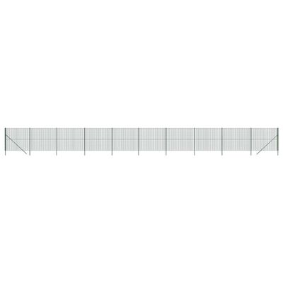 vidaXL Gard plasă de sârmă, verde, 1,4x25 m, oțel galvanizat