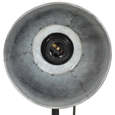 vidaXL Lampă de birou 25 W, argintiu vintage, 17x17x50 cm, E27