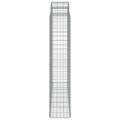 vidaXL Coșuri gabion arcuite, 15 buc 200x50x200/220cm, fier galvanizat