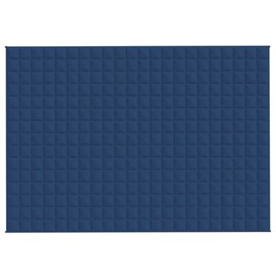 vidaXL Pătură cu greutăți, albastru, 155x220 cm, 7 kg, material textil