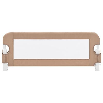 vidaXL Balustradă protecție pat copii, gri taupe, 102x42 cm, poliester