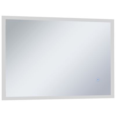 vidaXL Oglindă cu LED de perete de baie, cu senzor tactil, 100x60 cm