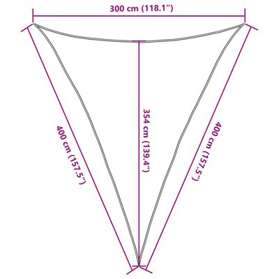 vidaXL Parasolar, gri deschis, 3x4x4 m, 100% poliester Oxford