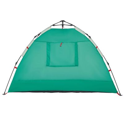 vidaXL Cort camping 2 persoane verde marin impermeabil setare rapidă