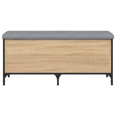 vidaXL Bancă de depozitare stejar sonoma, 102x42x45 cm, lemn prelucrat