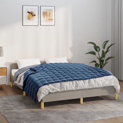 vidaXL Pătură anti-stres, albastru, 122x183 cm, 5 kg, material textil