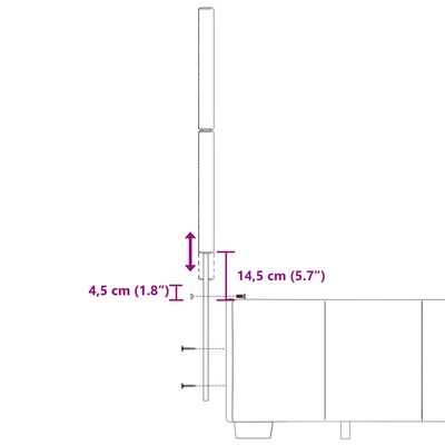 vidaXL Pat box spring cu saltea, gri deschis, 140x190 cm, textil